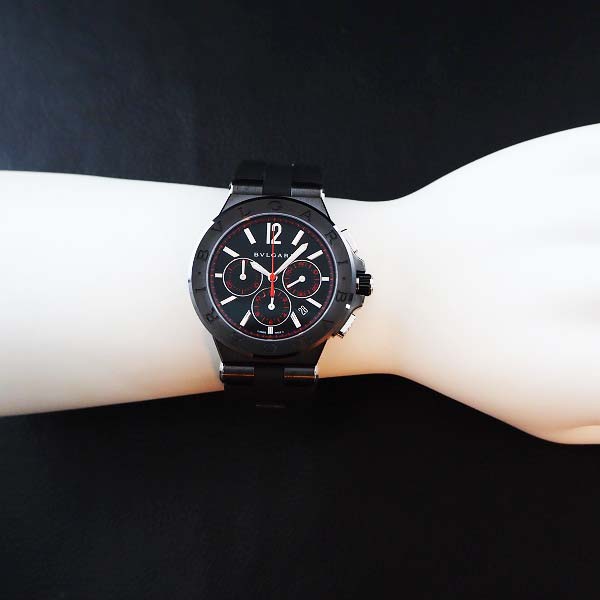 BVLGARI　ディアゴノ　ウルトラネロ　クロノグラフ 42㎜　DG42BBSCVDCH/1